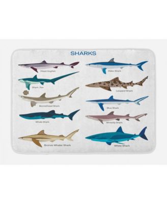 shark bath mat