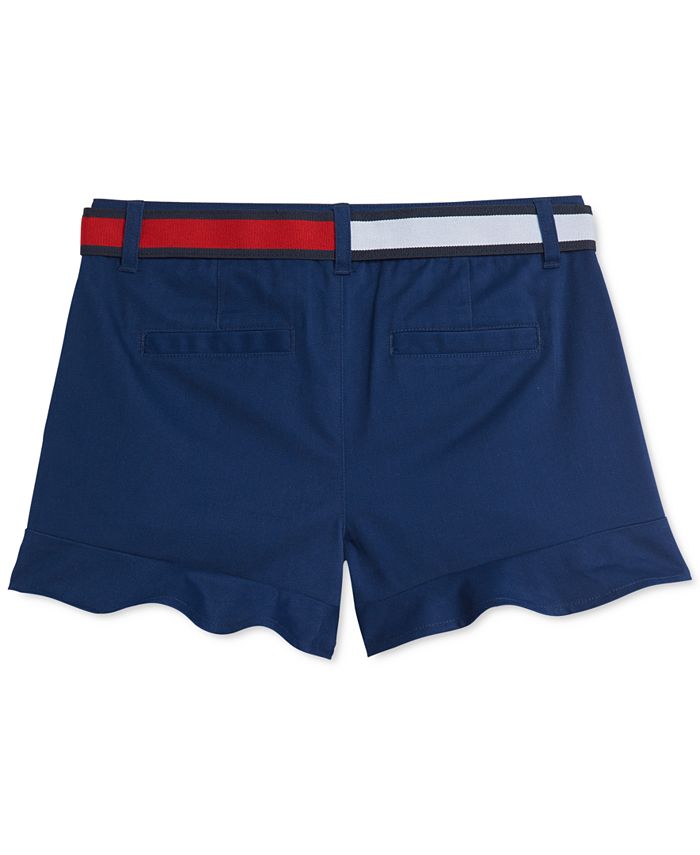 Tommy Hilfiger Little Girls Belted Ruffled Shorts Macy s