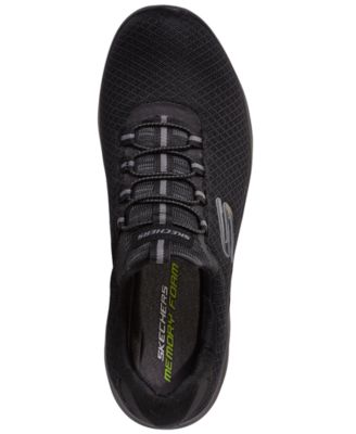 skechers slip on memory foam mens