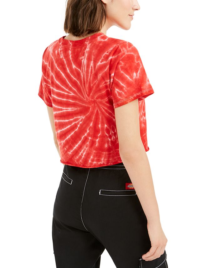 cropped tie dye t shirt