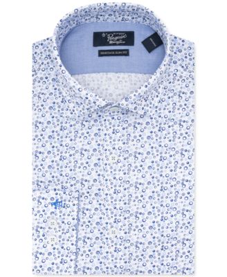 Original Penguin Men's Heritage Slim-Fit Performance Stretch Geo-Print Dress  Shirt - Macy's
