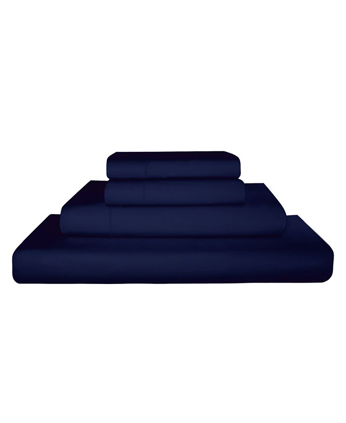 RENAURAA Comfort American Pima Queen Sheet Set Macy's