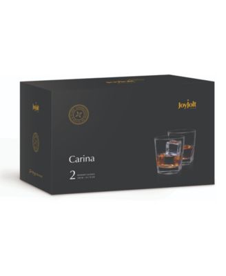 Carina Old Fashioned Whiskey Glasses Set of 2