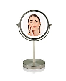 6" Dual Sided Tabletop Makeup Mirror with LED