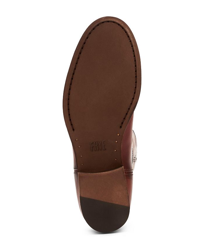 frye women's melissa button leather boots