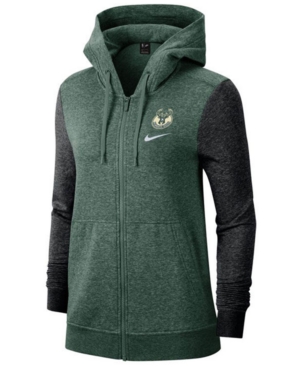 Nike Women's Milwaukee Bucks Full-Zip Club Fleece Jacket