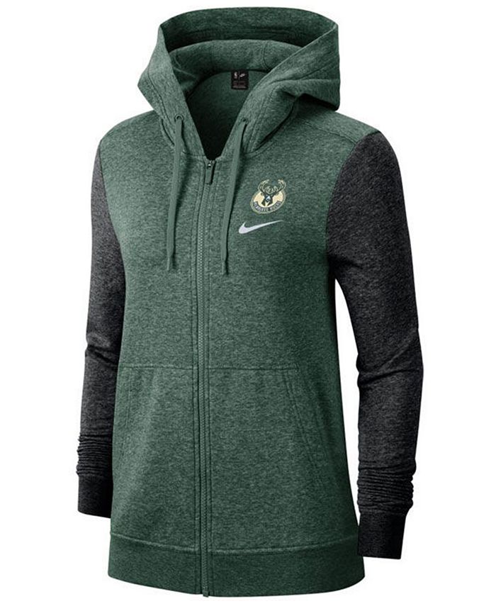 Nike Women's Milwaukee Bucks Full-Zip Club Fleece Jacket - Macy's