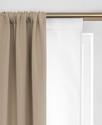 Elrene - Extra Wide Draft Stop Thermal Curtain Liner, 40"x60"