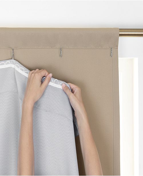 Elrene Extra Wide Thermal Blackout Curtain Liner 40 X80