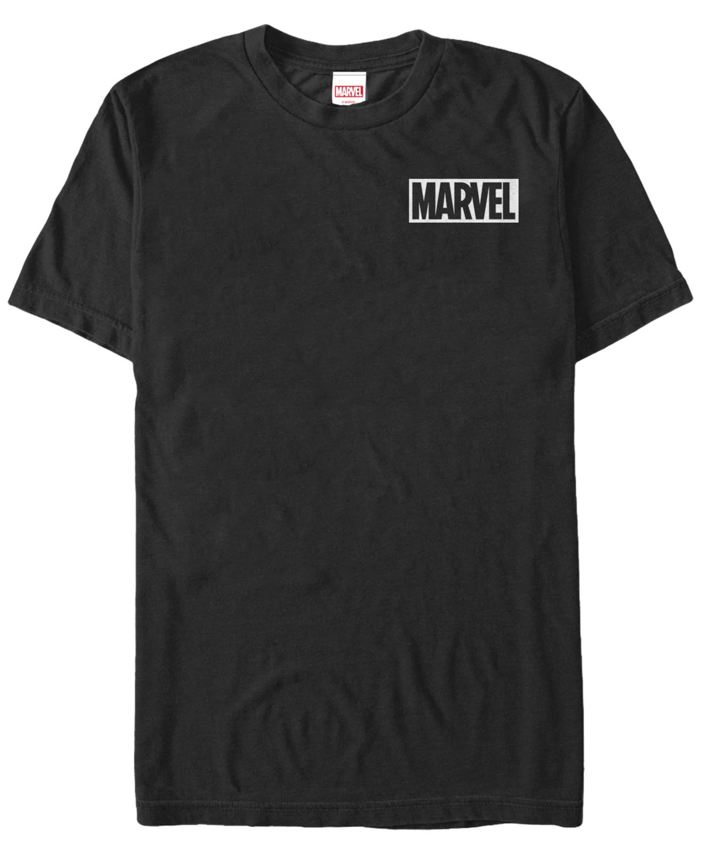 Мужская футболка Fifth Sun Marvel Comic Logo Simple White Box Short Sleeve, цвет: Чёрный — фото 1