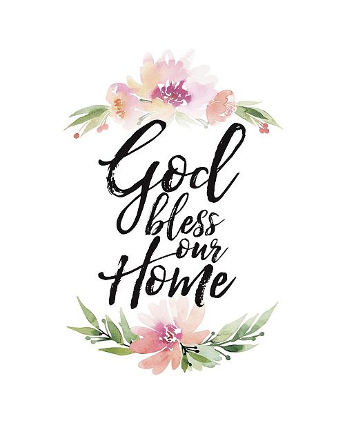 Dexsa God Bless Our Home Woodland Grace Series Wood Plaque With