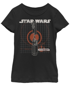 Star Wars Big Girls Kyber Schematics Short Sleeve T-Shirt