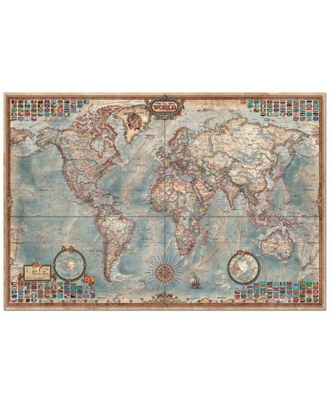 Детский пазл Educa The World Executive Map 4000 Piece Puzzle, Ages 12+