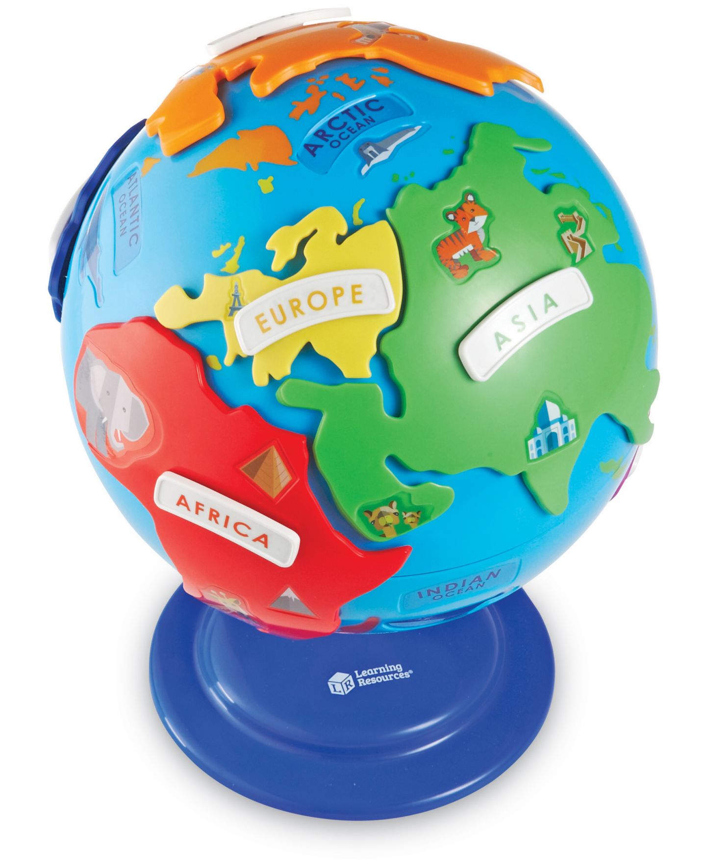 Детская игрушка Learning Resources Learning Essentials Geography Puzzle Globe, 14-Piece, Ages 3+ — фото 9