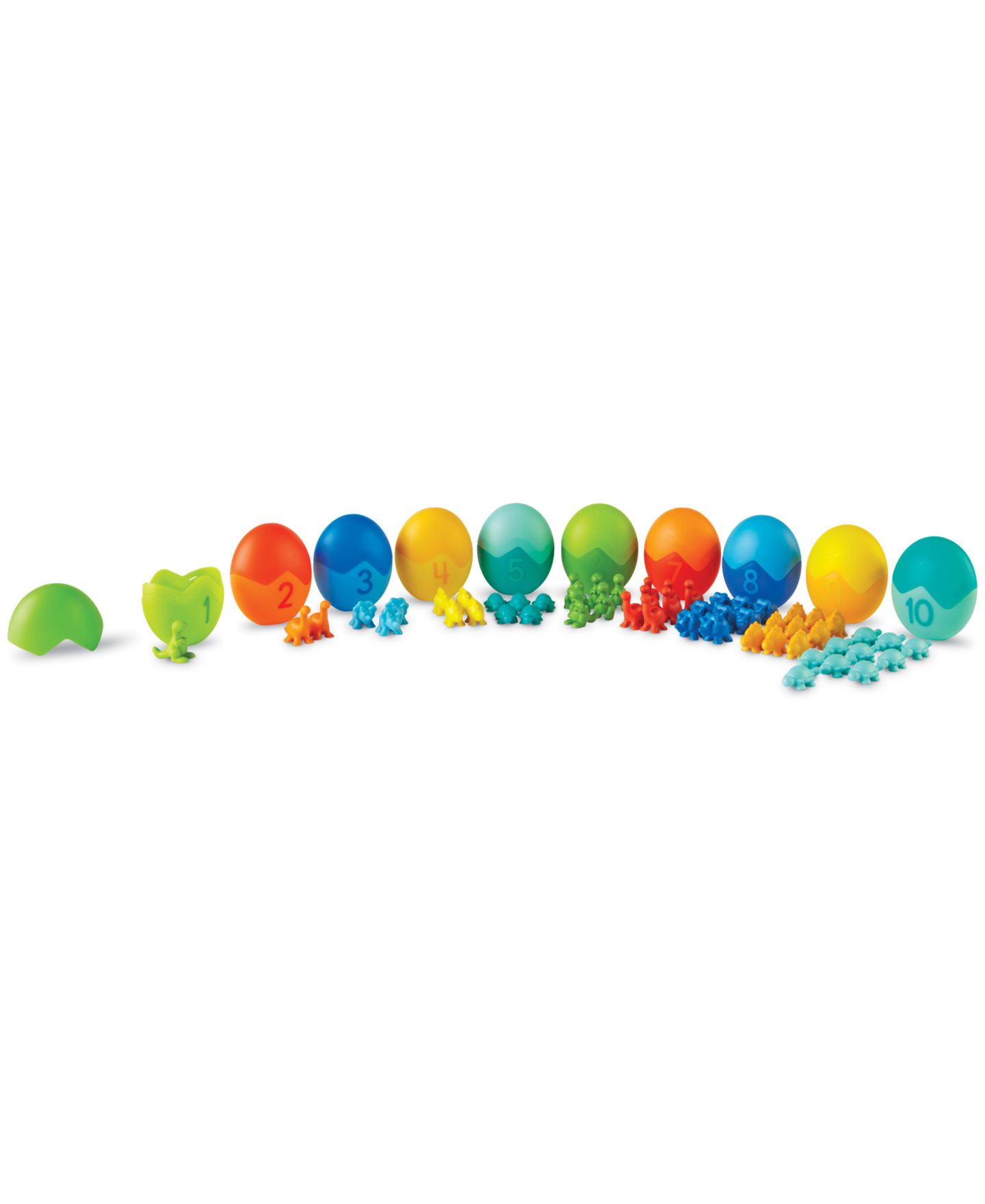 Детские игрушки Areyougame Counting Dino-Sorters 55-Piece Math Activity Set, Ages 3+ — фото 20