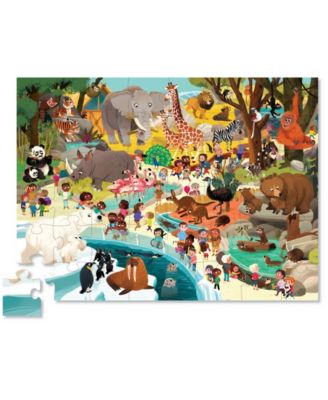 Crocodile Creek Day at the Zoo Puzzle - 48 Piece