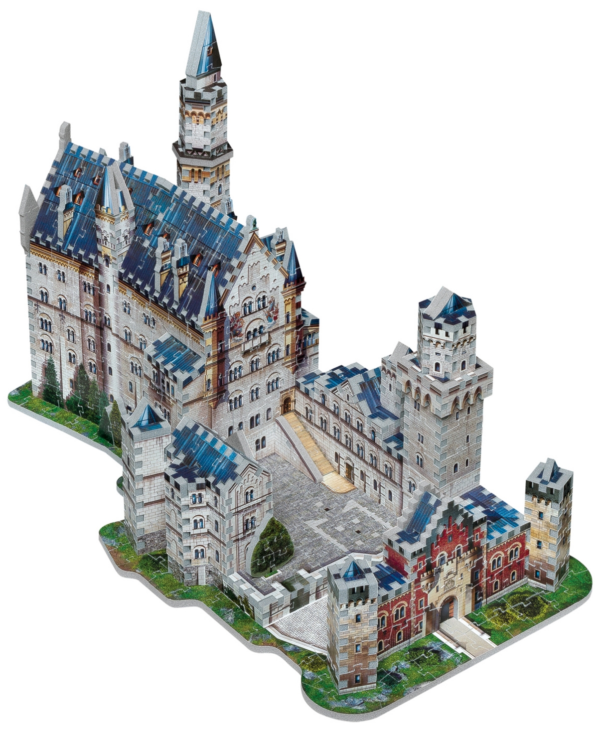 Wrebbit Neuschwanstein Castle 3d Puzzle- 890 Pieces In White