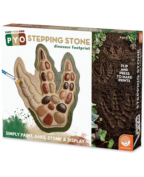 Mindware Paint Your Own Stepping Stone Dinosaur Footprint