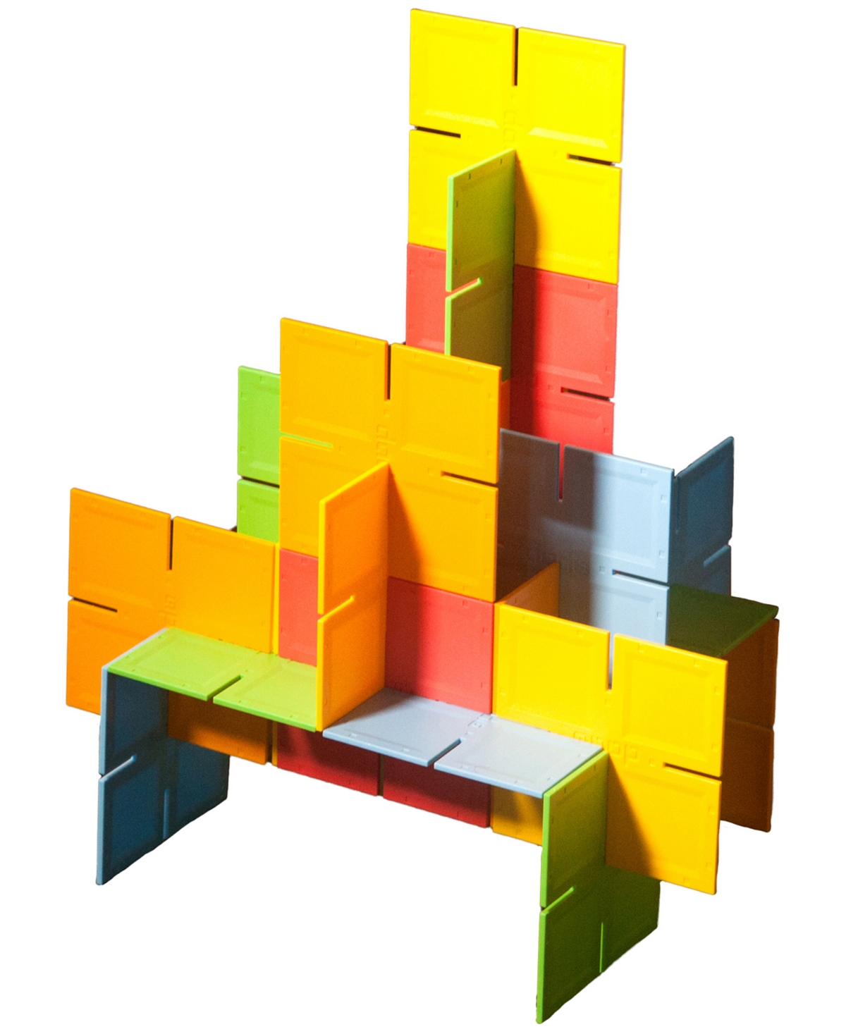 UPC 182129000199 product image for Fat Brain Toy Co. Dado Squares - Interlocking Building Squares, 35 pieces | upcitemdb.com
