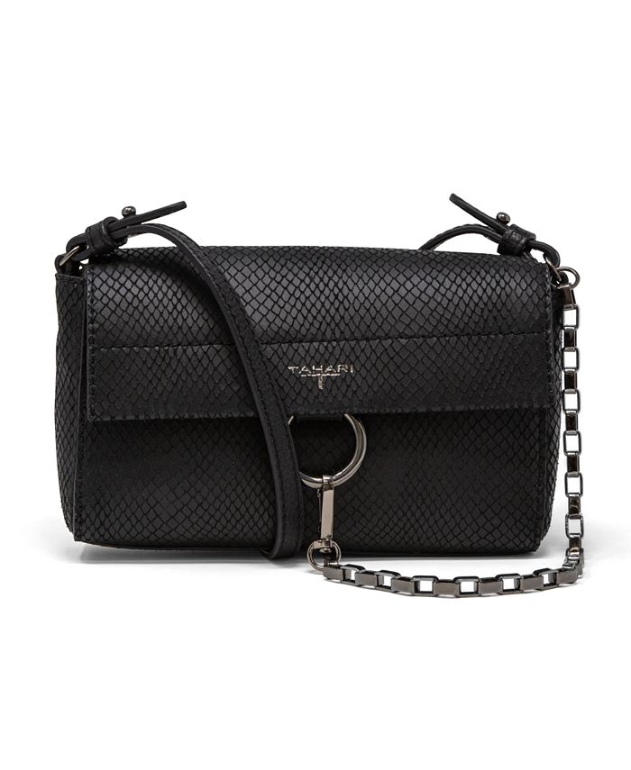 T Tahari Piper Leather Crossbody & Reviews - Handbags & Accessories ...