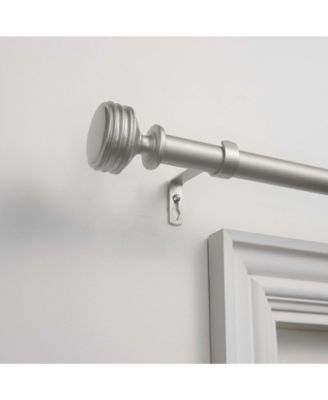 Shop Exclusive Home Duke 1 Curtain Rod Coordinating Finial Set In Black