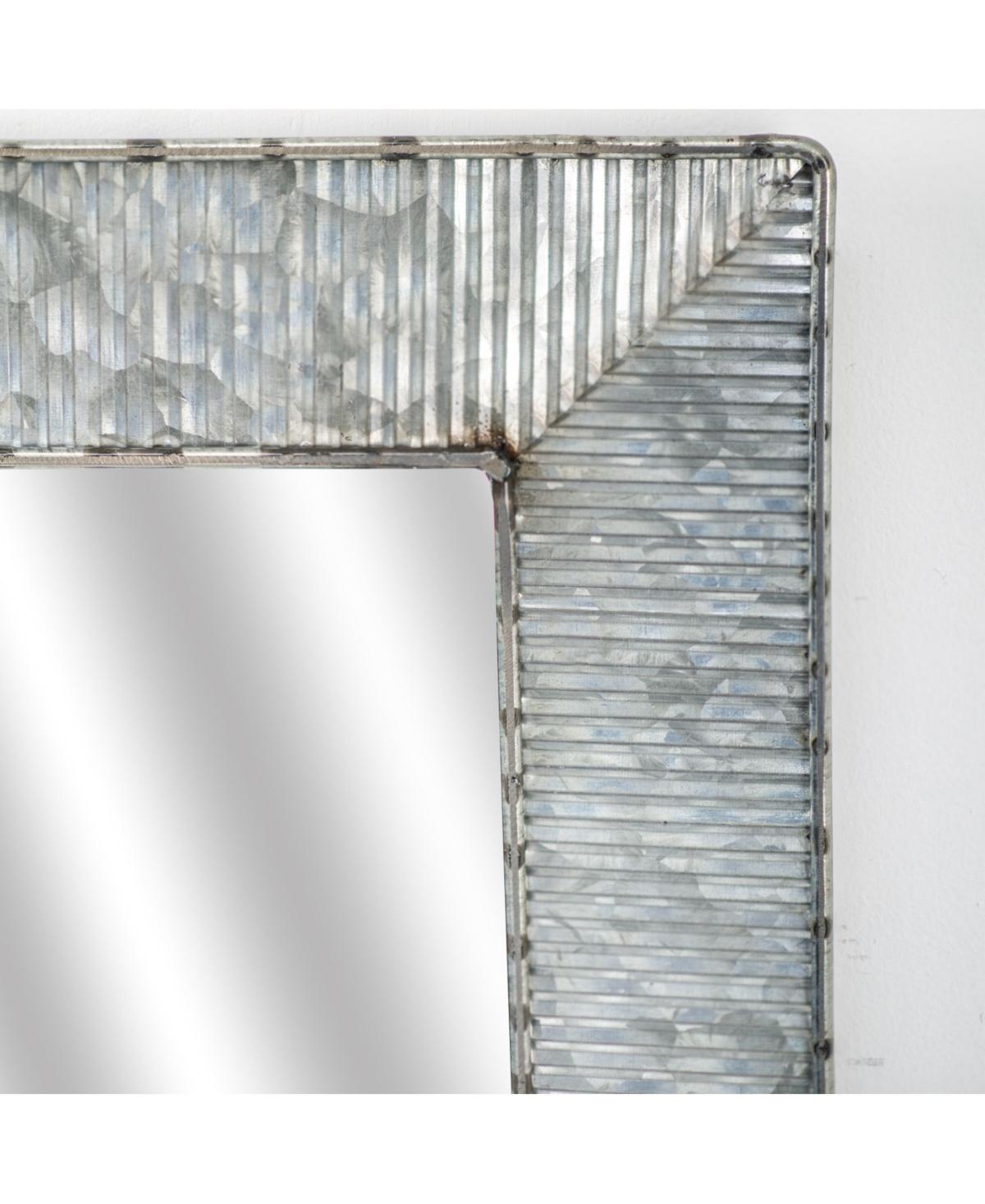 American Art Decor Galvanized Wall Vanity Mirror