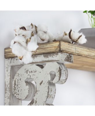 American Art Decor Wood Corbel Brackets, Set of 2