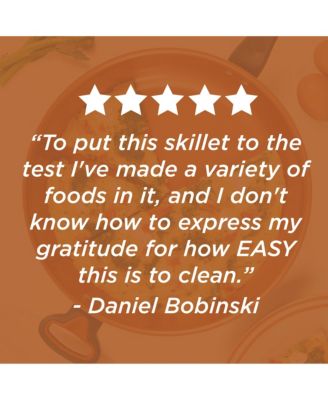 Glide Copper Ceramic Nonstick 12.5" Deep Skillet with Helper Handle