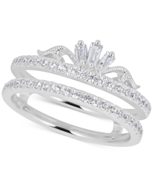 image of Diamond Double Band Tiara Ring (1/2 ct. t.w.) in 14k White Gold