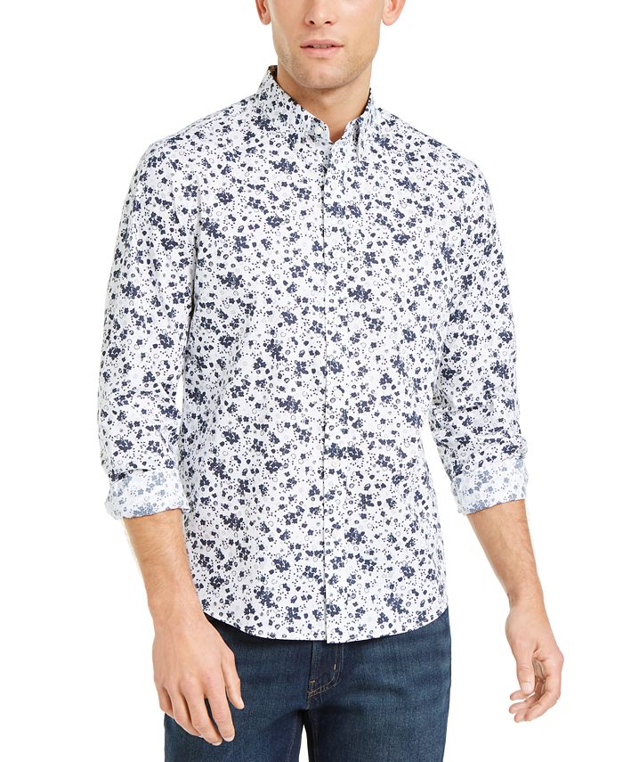 Michael Kors Men's Midnight Floral Shirt & Reviews - Casual Button-Down  Shirts - Men - Macy's