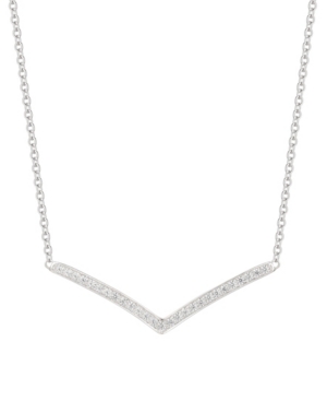 image of 1/3 ct. t.w. Round Shape Diamond Necklace in Sterling Silver