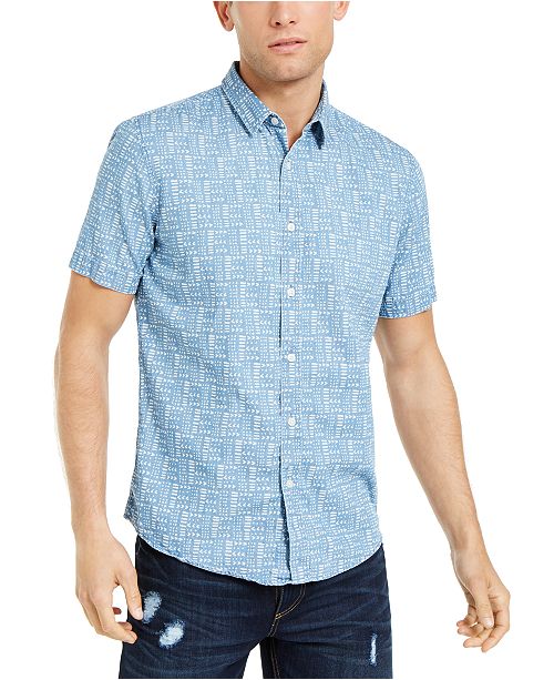 Sun Stone Men S Printed Shirt Created For Macy S Reviews