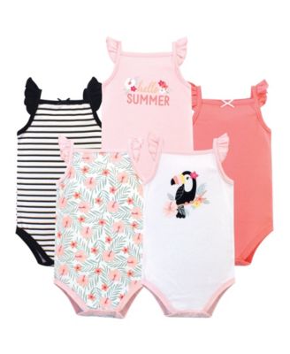 Baby Girls Hudson Cotton Sleeveless Bodysuits