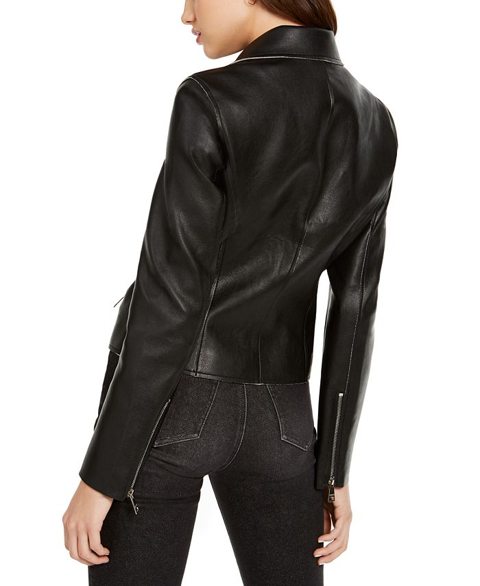 Vigoss Jeans Faux Leather Moto Jacket - Macy's