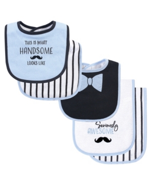 Hudson Baby Bib and Burp Cloth Set 5-Piece