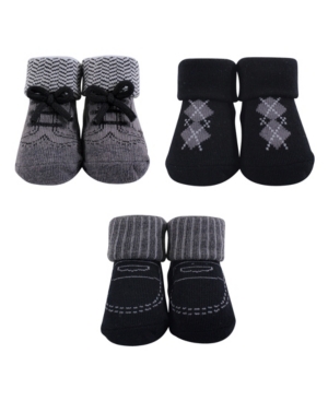 image of Hudson Baby Baby Girl Socks Gift Set, 3-Pack