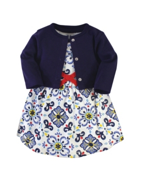 Touched By Nature Baby Girl Organic Dress and Cardigan Set