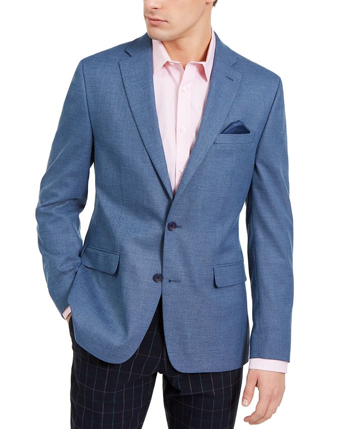 Bar III Men's Slim-Fit Blue Knit Sport Coat, Created for Macy's - Macy's