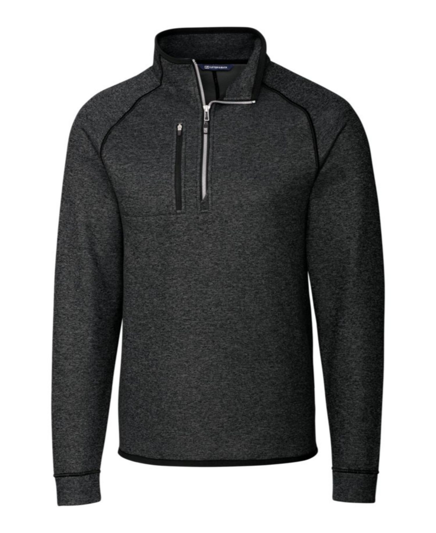 Men's Cutter and Buck Mainsail Sweater-Knit Half Zip Pullover Jacket