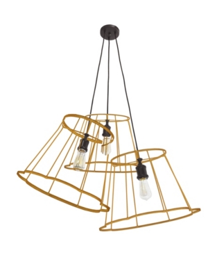 Dainolite 3 Light Incandescent Framed Pendant