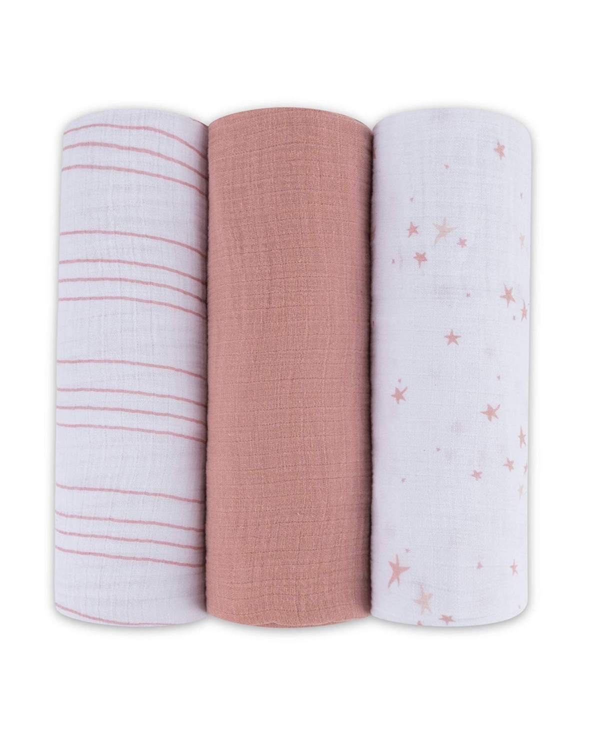 Ely's & Co. Cotton Muslin Swaddle Blanket 3 Pack