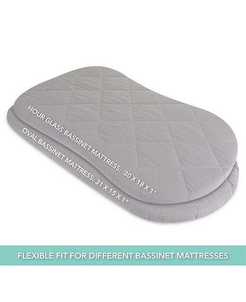 Ely S Co Water Resistant Quilted Hourglass Bassinet Sheet With