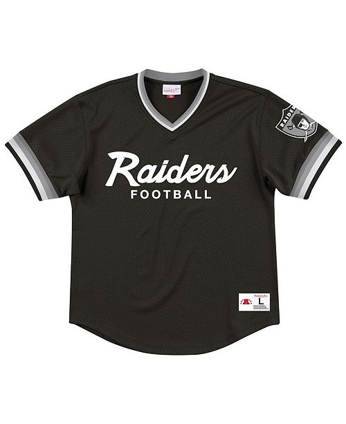 Mitchell Ness Men S Oakland Raiders Special Script Mesh V Neck