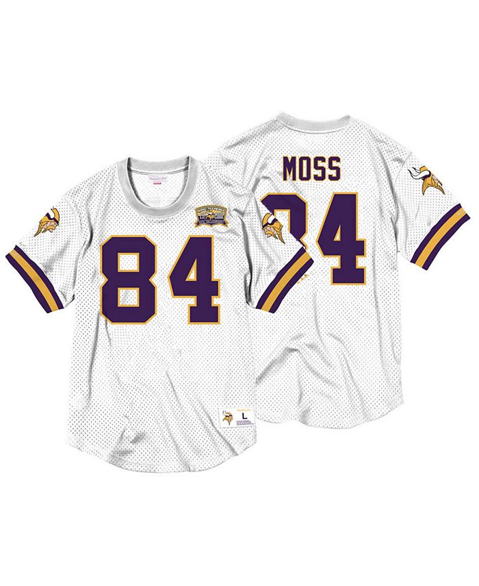 Mitchell & Ness Men's Randy Moss Minnesota Vikings Name & Number Mesh  Crewneck Top - Macy's