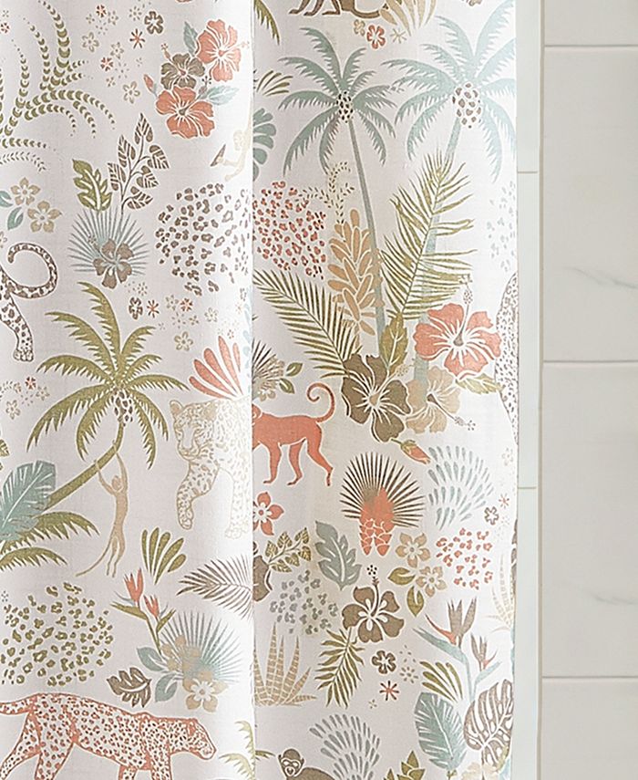 Destinations Wild Garden 72" x 84" Extra Long Shower Curtain Macy's