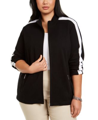 karen scott zip up jacket