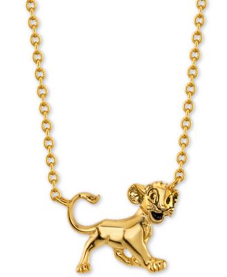 gold simba necklace