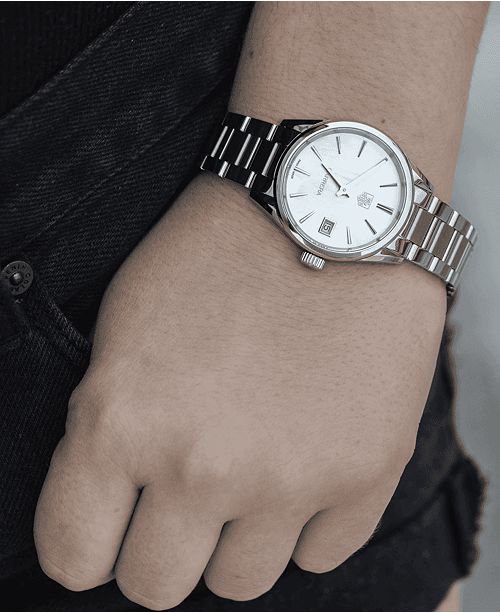 Tag Heuer Women S Swiss Lady Carrera Stainless Steel Bracelet Watch 32mm Reviews Watches Jewelry Watches Macy S