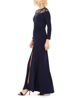 Robe De Soirée Adrianna Papell Taille 8 - Couleur Encre, Neuve Sans étiquettes