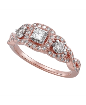 image of Diamond (1/2 ct. t.w.) Engagement Ring in 14K Rose Gold